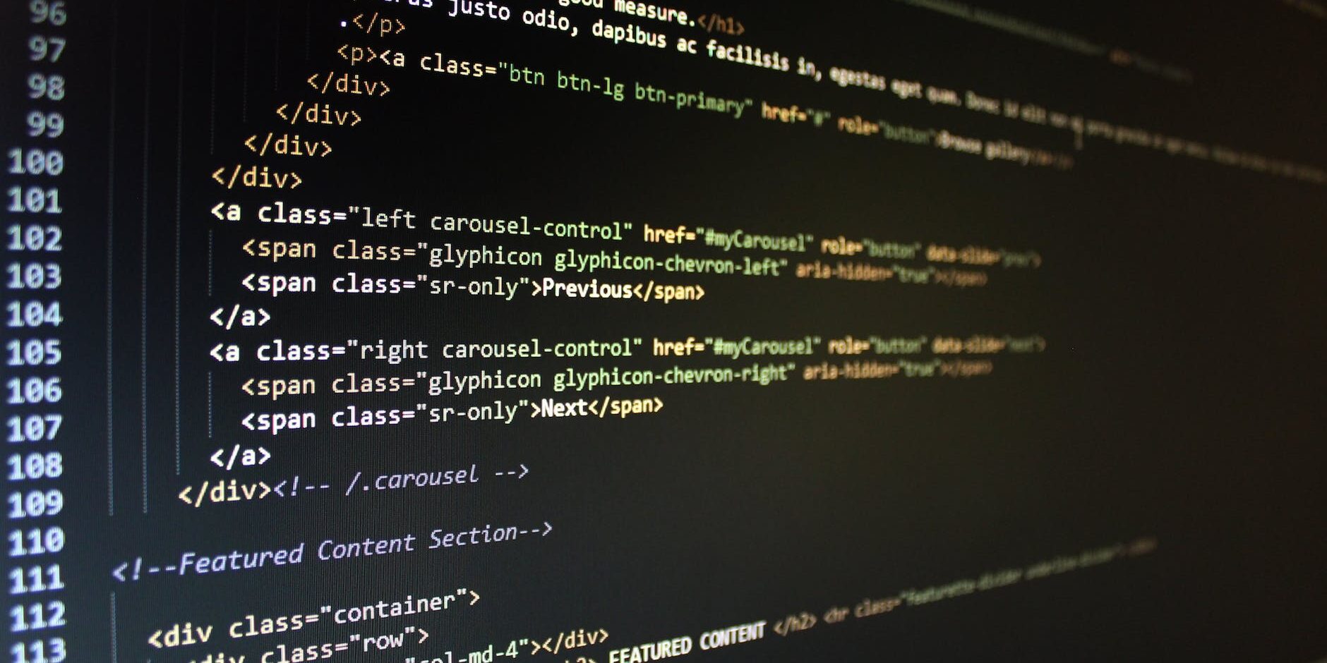 Code turned on computer monitor displaying text